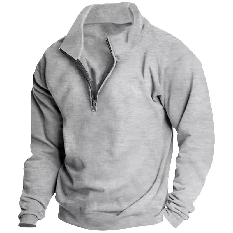 Gray Turtleneck Sweater